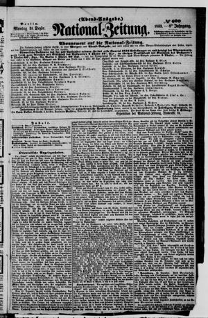 Nationalzeitung vom 31.12.1855
