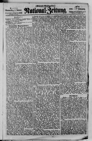 Nationalzeitung vom 03.01.1856