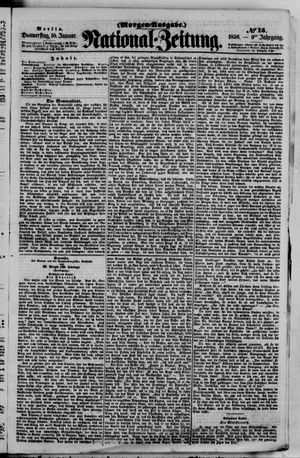 Nationalzeitung vom 10.01.1856