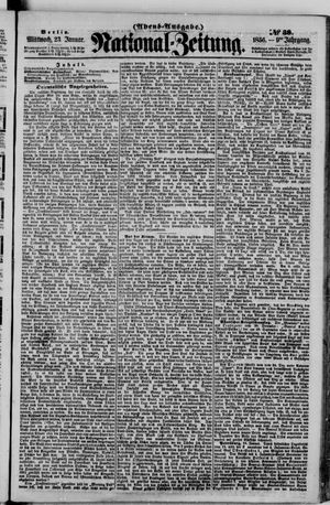 Nationalzeitung vom 23.01.1856