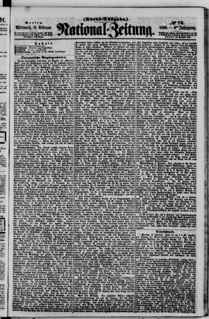 Nationalzeitung vom 13.02.1856