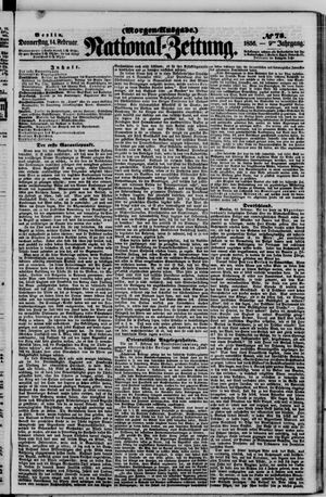 Nationalzeitung vom 14.02.1856