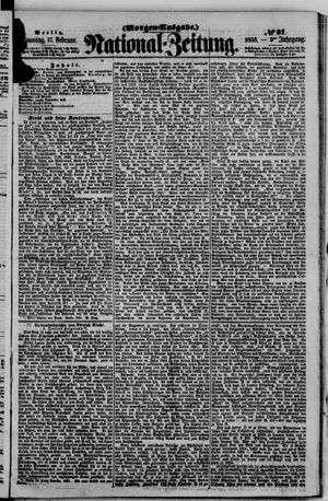 Nationalzeitung vom 17.02.1856