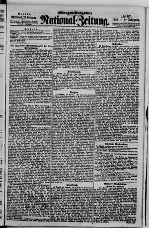 Nationalzeitung vom 27.02.1856