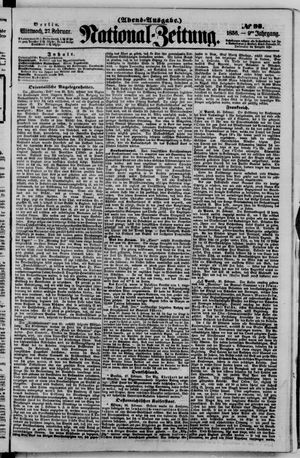 Nationalzeitung vom 27.02.1856
