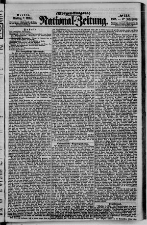 Nationalzeitung vom 07.03.1856