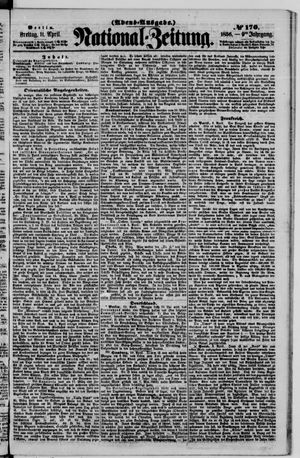 Nationalzeitung vom 11.04.1856