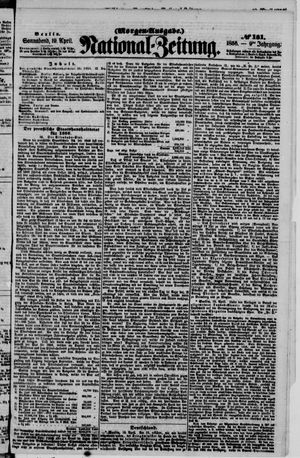 Nationalzeitung vom 19.04.1856