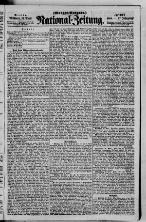 Nationalzeitung vom 23.04.1856