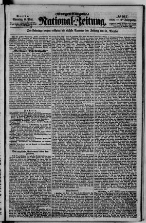 Nationalzeitung vom 11.05.1856