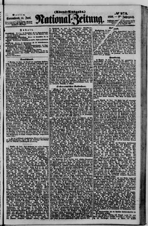 Nationalzeitung vom 14.06.1856