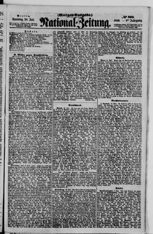 Nationalzeitung vom 20.07.1856