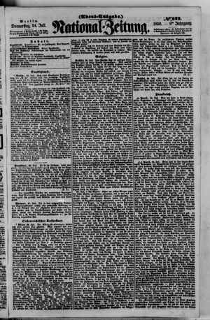 Nationalzeitung vom 24.07.1856