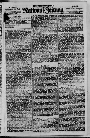 Nationalzeitung vom 26.07.1856