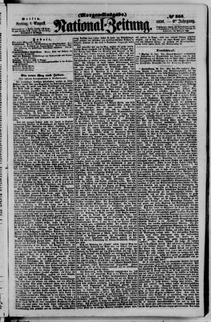 Nationalzeitung vom 01.08.1856