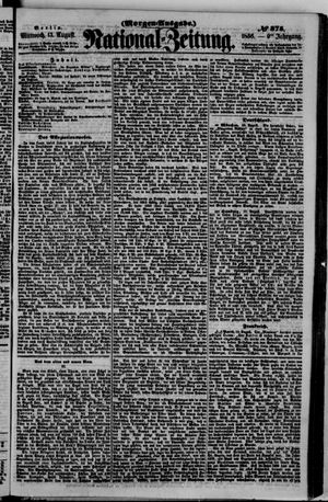 Nationalzeitung vom 13.08.1856