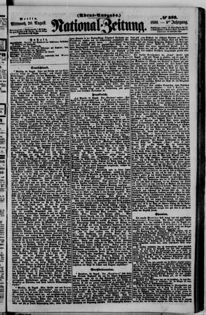 Nationalzeitung vom 20.08.1856