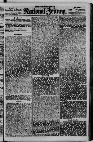 National-Zeitung vom 21.08.1856