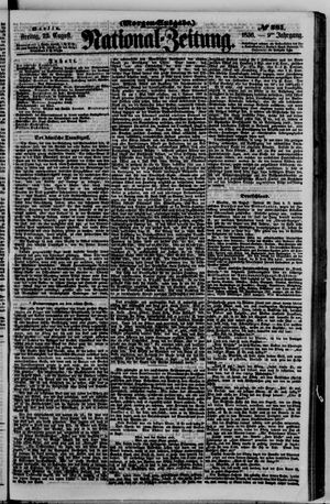 Nationalzeitung vom 22.08.1856