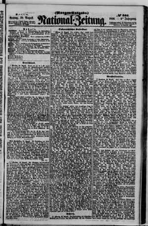Nationalzeitung vom 29.08.1856