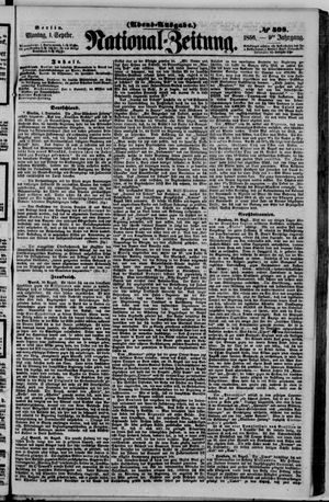 Nationalzeitung vom 01.09.1856