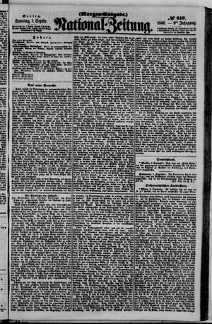 Nationalzeitung vom 07.09.1856