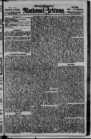 Nationalzeitung vom 10.09.1856