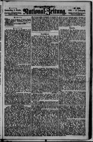 Nationalzeitung vom 11.09.1856