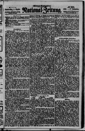 Nationalzeitung vom 11.09.1856