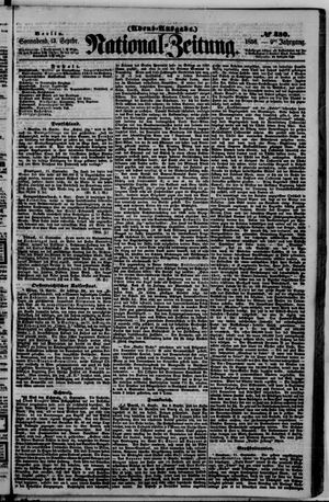 Nationalzeitung vom 13.09.1856