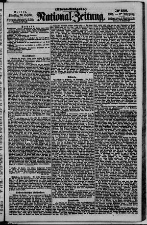 Nationalzeitung vom 23.09.1856