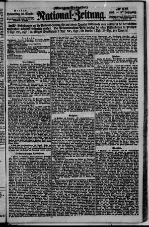 Nationalzeitung vom 25.09.1856