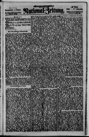 Nationalzeitung vom 04.10.1856