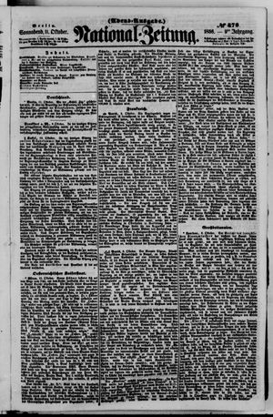 Nationalzeitung vom 11.10.1856