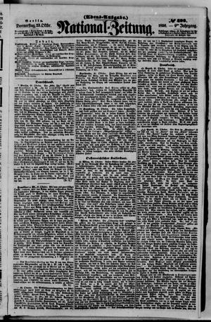Nationalzeitung vom 23.10.1856