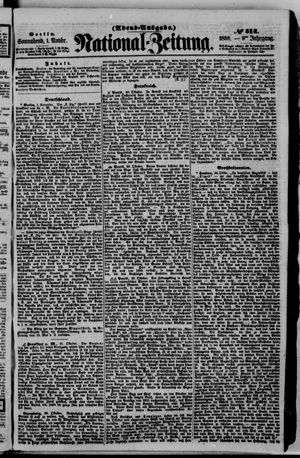 Nationalzeitung vom 01.11.1856