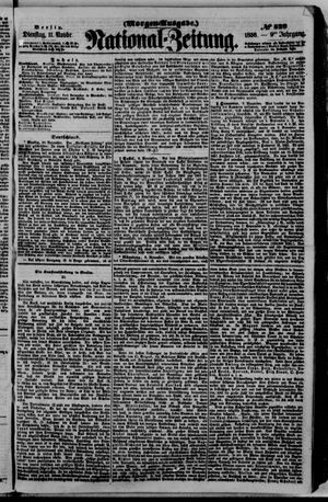 Nationalzeitung vom 11.11.1856