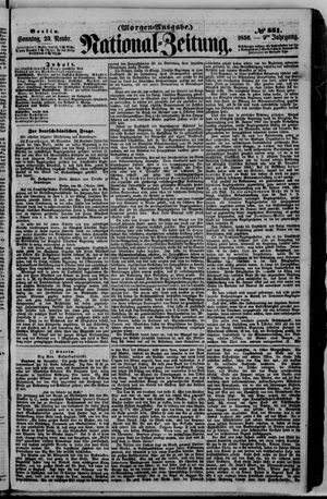 Nationalzeitung vom 23.11.1856