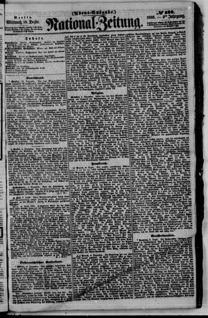 Nationalzeitung vom 10.12.1856
