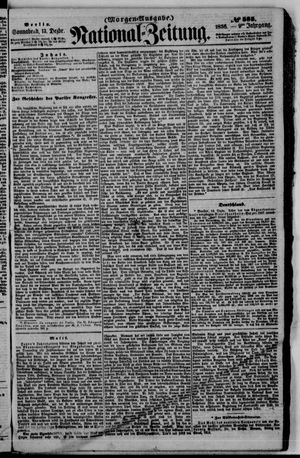 Nationalzeitung vom 13.12.1856