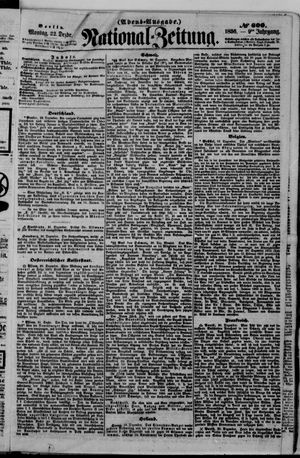 National-Zeitung vom 22.12.1856