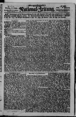 Nationalzeitung vom 23.12.1856