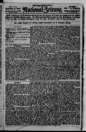 Nationalzeitung vom 25.12.1856