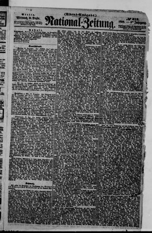 Nationalzeitung vom 31.12.1856