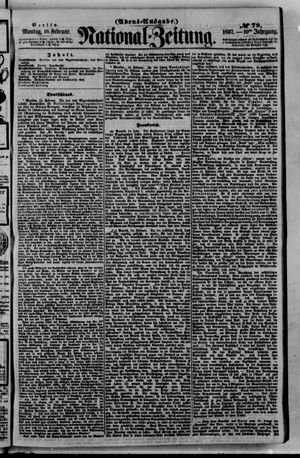 Nationalzeitung vom 16.02.1857