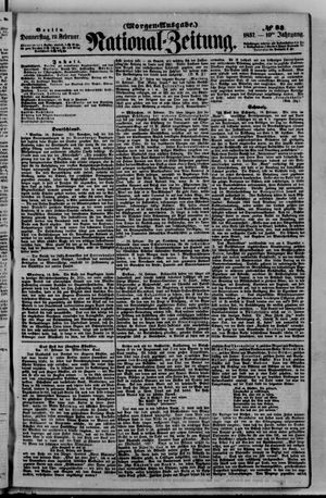 Nationalzeitung vom 19.02.1857