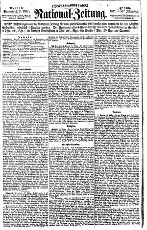 Nationalzeitung vom 21.03.1857