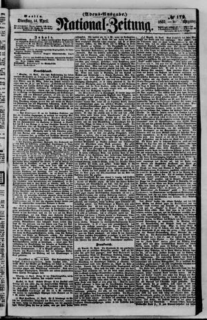 Nationalzeitung vom 14.04.1857