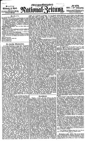 Nationalzeitung vom 15.04.1857