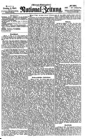 Nationalzeitung vom 21.04.1857